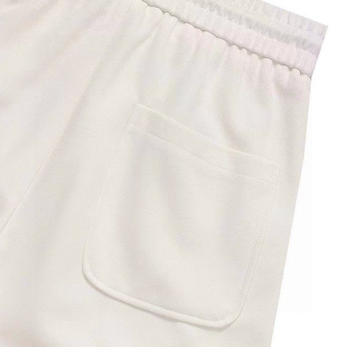 LV Shorts White Blue Pocket