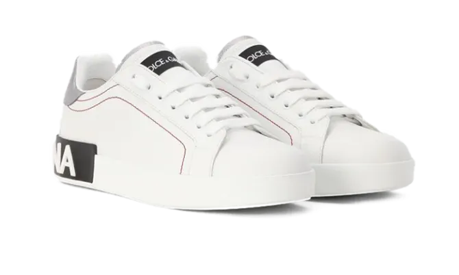 Calfskin nappa Portofino sneakers White