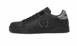 Calfskin nappa Portofino sneakers with crown patch Black
