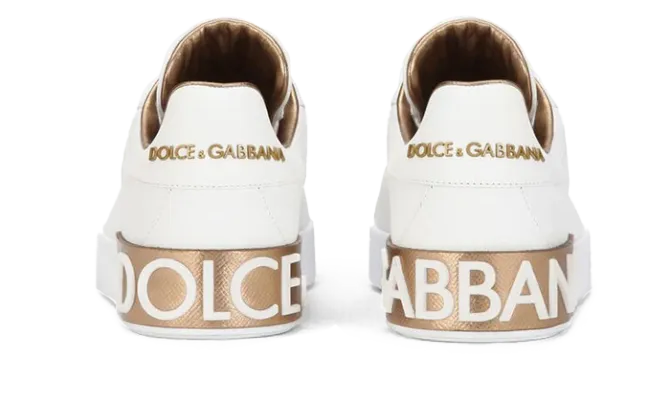 Calfskin Portofino sneakers White Gold