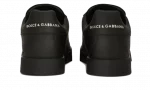 Calfskin Portofino sneakers with DG logo Black