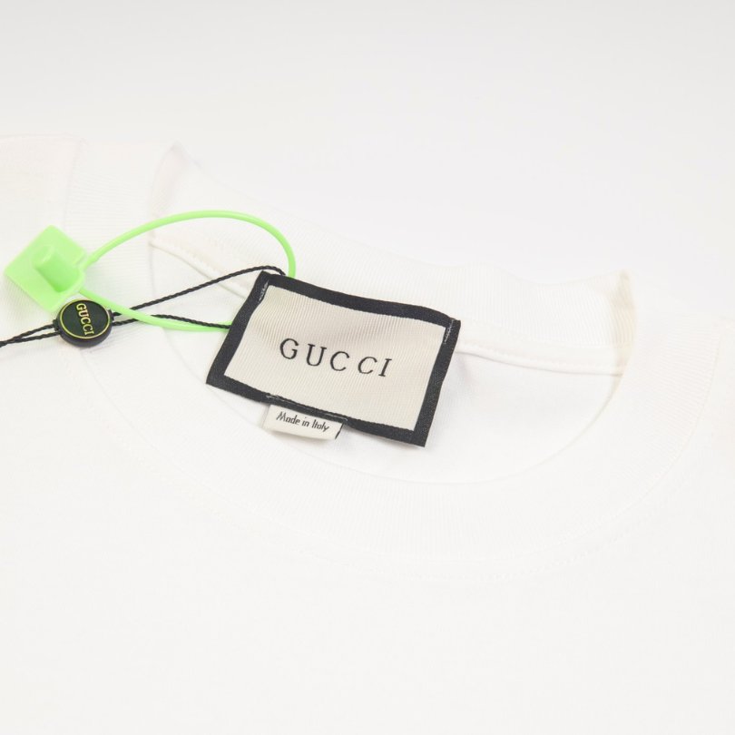 GG T-shirt Neon Logo White