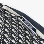 CD Shorts Monogram Navy Side Stripes
