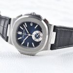 PP Nautilus Chronograph Black Leather