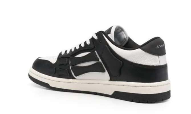 Skel BLACK white low